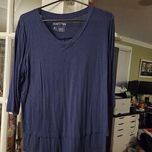 Maurices Navy Long Sleeve Top